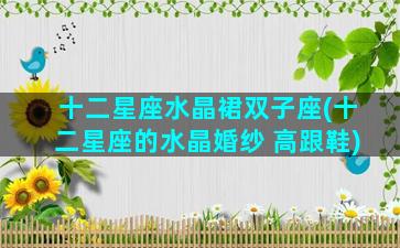 十二星座水晶裙双子座(十二星座的水晶婚纱 高跟鞋)